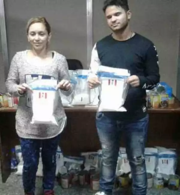 Two Brazilians Arrested For Smuggling Cocaine With Tin Food Cans Into Lagos Airport (Photos)
